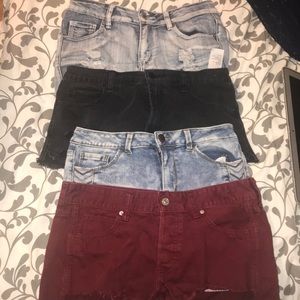 High wasted shorts